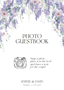 D014 Photo Guestbook Sign 5x7: D014 Wedding Bundle