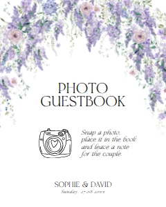 D014 Photo Guestbook Sign 8x10: D014 Wedding Bundle