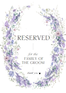 D014 Reserved Sign 5x7: D014 Wedding Bundle