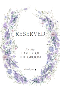 D014 Reserved Sign 4x6: D014 Wedding Bundle