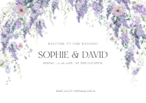 D014 Welcome Sign Horizontal A2: D014 Welcome Sign