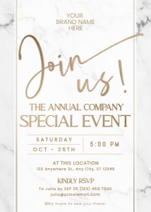C028 Business Invitation 5x7in design preview