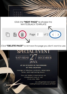 C032 Business Invitation 5x7in design preview