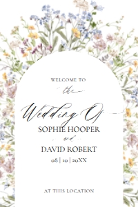 E002 Welcome Sign Vertical 24x36: E002 Welcome Sign