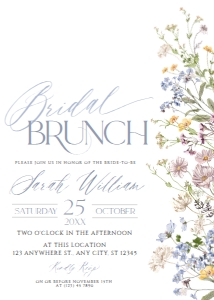 A024 Bridal Brunch Invite: A024 Bridal Brunch Invite