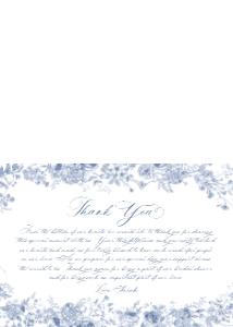 B037 Thank You Card Folded: B037 Bridal Shower Bundle