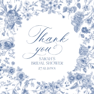 B037 Favor Tag Circle/Square: B037 Bridal Shower Bundle