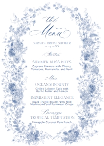 B037 Menu 5x7: B037 Menu