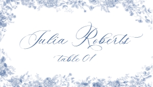 B037 Place Card Flat: B037 Menu