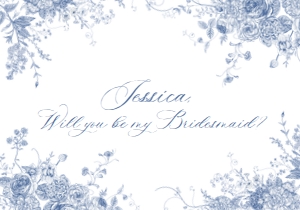 B037 Bridesmaid Proposal Card: B037 Bridesmaid Info Card