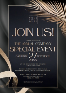 C033 Business Invitation design preview