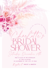 B044 Bridal Shower Invite design preview