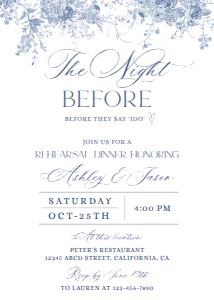 F006 Rehearsal Dinner Invite: F006 Rehearsal Dinner