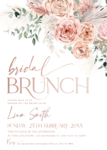 A001 Bridal Brunch Invite 5x7in: A001 Bridal Brunch Invite