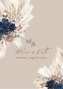 E017 Wedding Invite Back A: E017 Wedding Suite