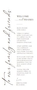 E019 Napkin Thank You Note A 3.75x9: E019 Napkin Thank You Note