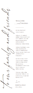 E019 Napkin Thank You Note B 4x11: E019 Napkin Thank You Note