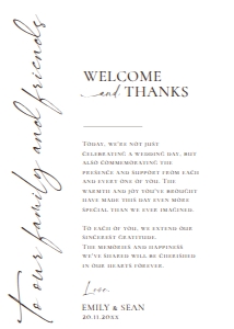 E019 Napkin Thank You Note B 5x7: E019 Napkin Thank You Note