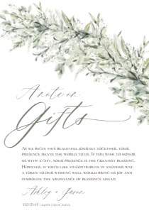 E022 Wishing Well Card 3.5x5: E022 Wedding Suite
