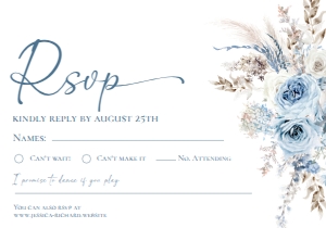 D018 RSVP 5x3.5: D018 Wedding Bundle