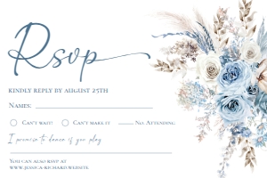 D018 RSVP 6x4: D018 Wedding Bundle