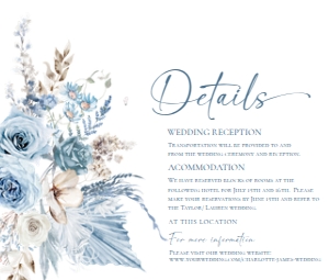 D018 Detail Card Horizontal 5.5x4.25: D018 Wedding Bundle