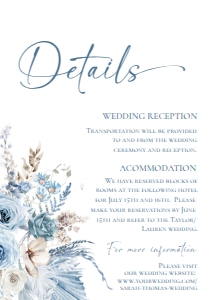 D018 Detail Card Vertical 5x3.5: D018 Wedding Bundle