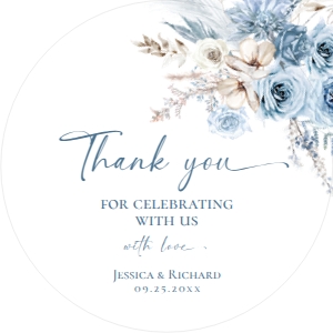 D018 Favor Tag Circle/Square: D018 Wedding Bundle