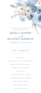 D018 Wedding Program design preview