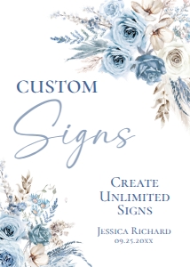 D018 Custom Sign 5x7: D018 Signage Bundles