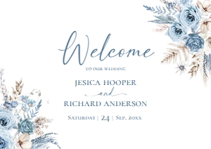 D018 Welcome Sign Horizontal A1: D018 Signage Bundles