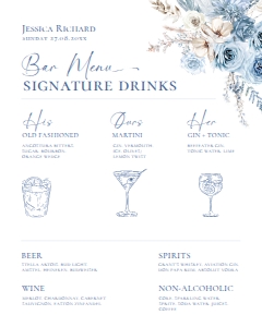 D018 Signature Drink Sign 16x20: D018 Signage Bundles