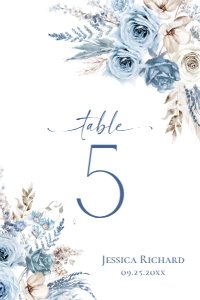D018 Table Number 4x6: D018 Signage Bundles