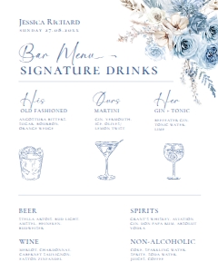 D018 Signature Drink Sign 8x10: D018 Signage Bundles