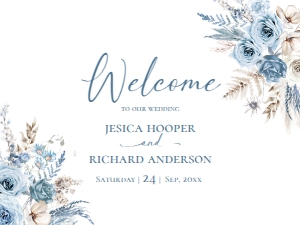 D018 Welcome Sign Horizontal 24x18: D018 Signage Bundles