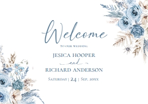 D018 Welcome Sign Horizontal A2: D018 Signage Bundles