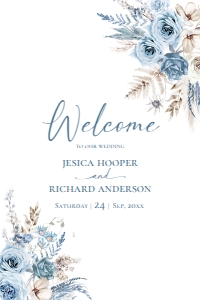 D018 Welcome Sign Vertical 36x24: D018 Signage Bundles