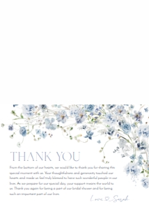 B051 Thank You Card Folded: B051 Bridal Shower Bundle