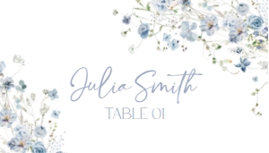 B051 Place Card Flat: B051 Bridal Shower Bundle