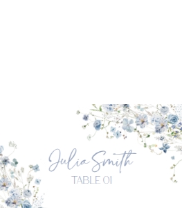 B051 Place Card Folded: B051 Bridal Shower Bundle