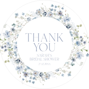 B051 Favor Tag Circle/Square: B051 Bridal Shower Bundle