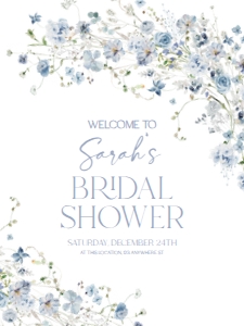 B051 Welcome Sign Vertical 18x24: B051 Bridal Shower Bundle