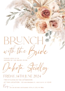 B013 Bridal Shower Invite 5x7: B013 Bridal Shower Bundle