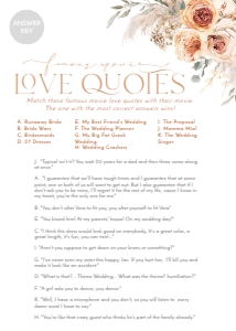 B013 Bridal Shower Games Answer Key: B013 Bridal Shower Bundle