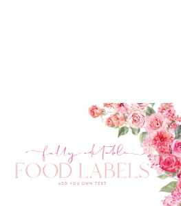 B052 Food Label 3.5x2in Folded: B052 Bridal Shower Bundle