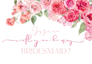 B052 Bridesmaid Proposal Card: B052 Bridal Shower Bundle
