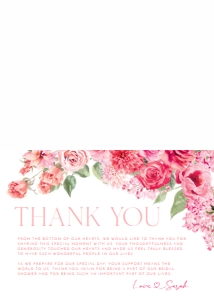 B052 Thank You Card Folded: B052 Bridal Shower Bundle
