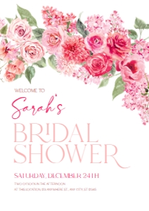 B052 Welcome Sign Vertical A1: B052 Bridal Shower Bundle