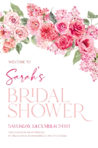 B052 Welcome Sign Vertical 24x36: B052 Bridal Shower Bundle