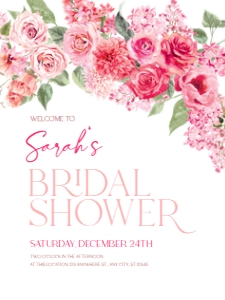 B052 Welcome Sign Vertical 18x24: B052 Bridal Shower Bundle